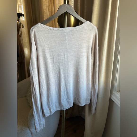 Theory Women Long Sleeve Shirt | Medium - Picture 4 of 5